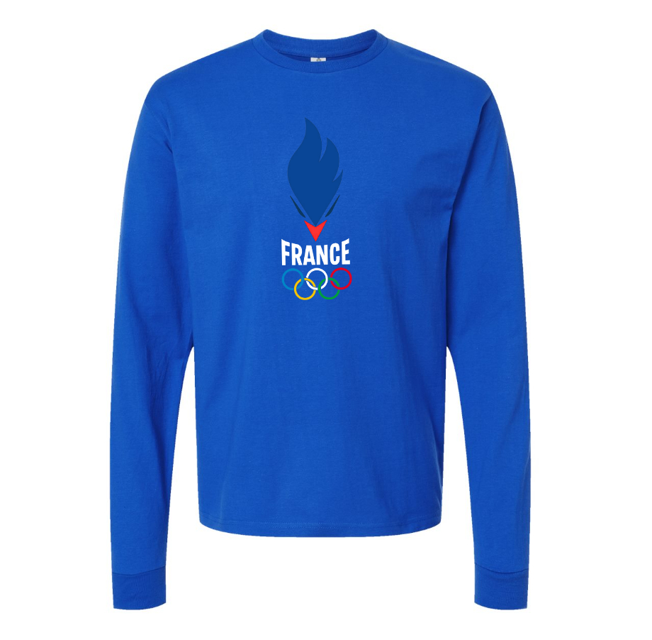 Men's France Olympia 2024 Long sleeves T-Shirt