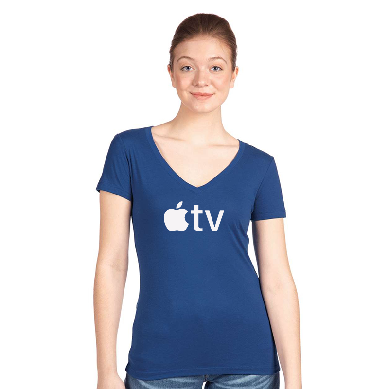 Women's Apple TV  Next Level Ideal V-Neck T-Shirt