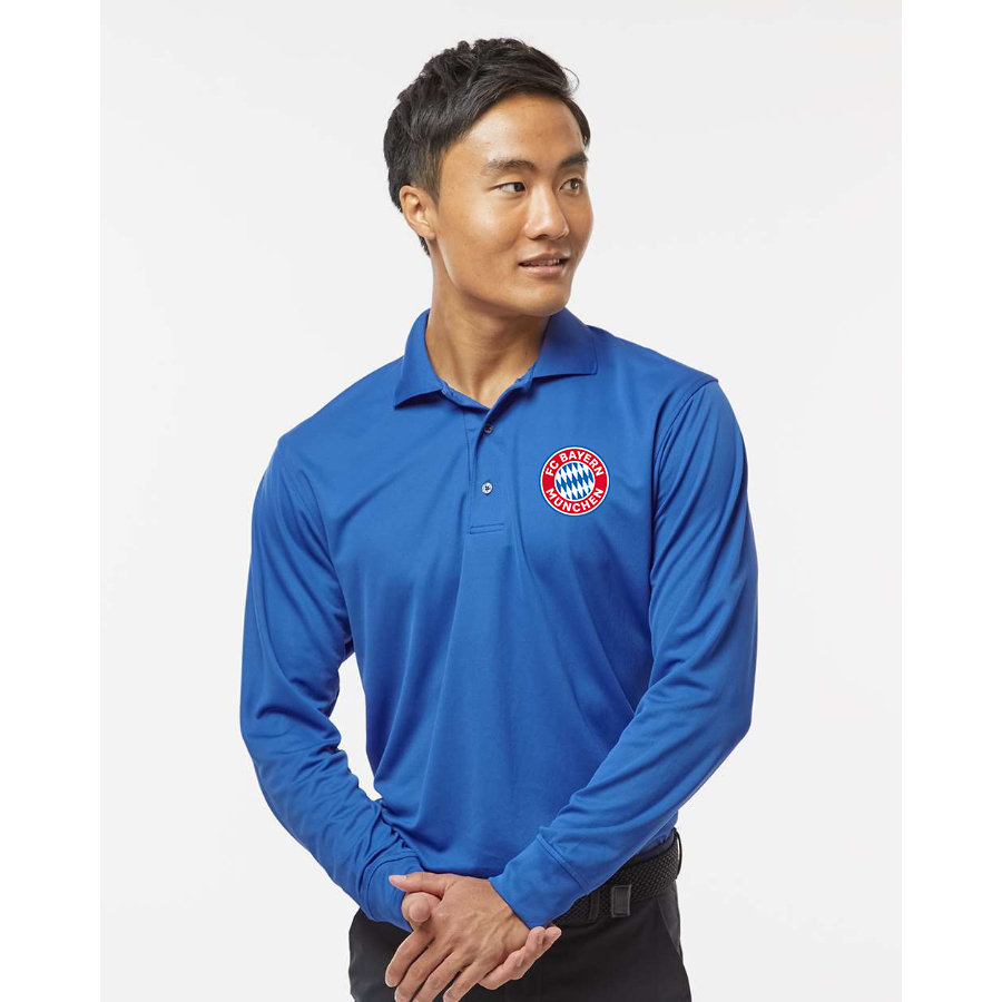 Men's FC Bayern Munich Paragon Prescott Long Sleeve Polo