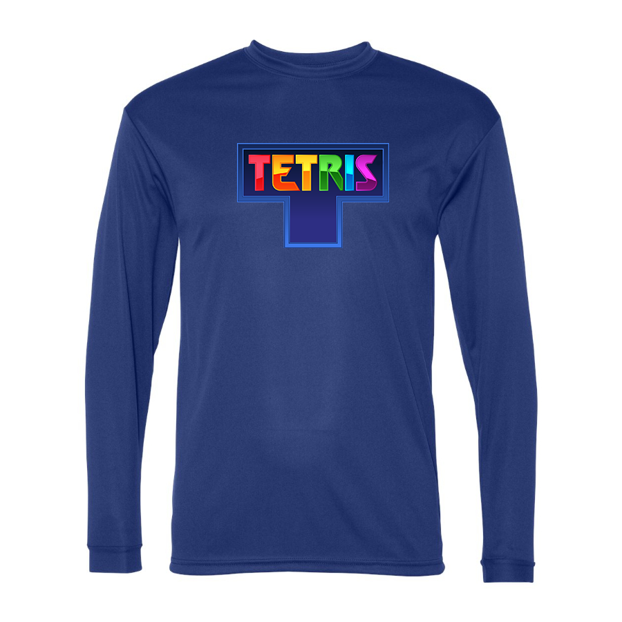 Men's Tetris Polyester Long Sleeve T-Shirt