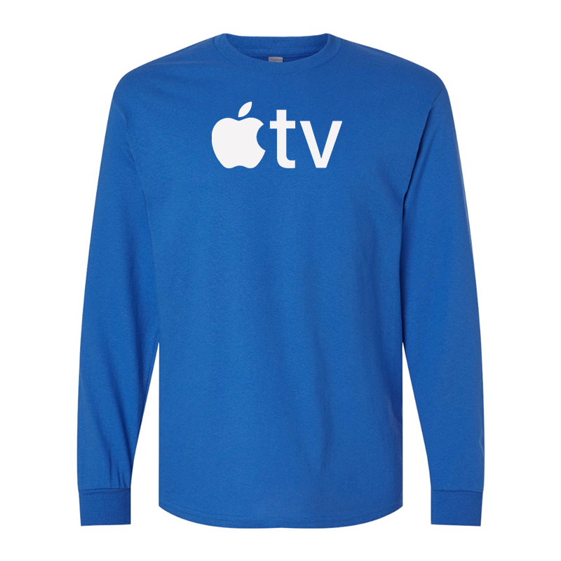 Men's Apple TV  Gildan Heavy Cotton Long Sleeve T-Shirt