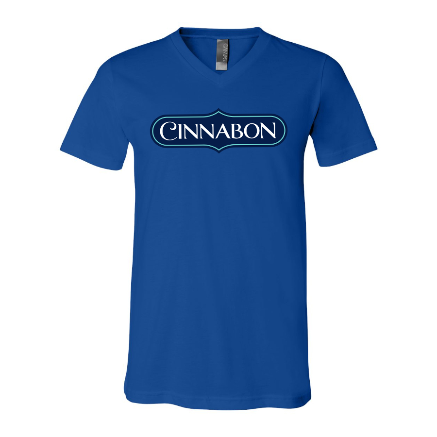 Men's Cinnabon  BELLA  CANVAS  Jersey V-Neck Tee