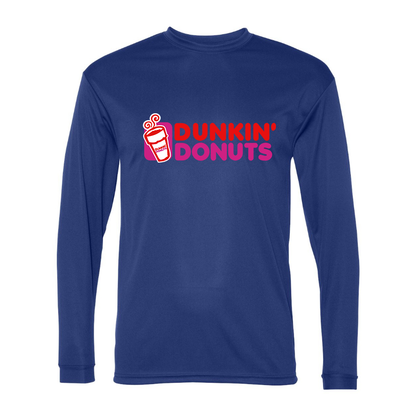 Men's Dunkin Donuts  Polyester Long Sleeve T-Shirt