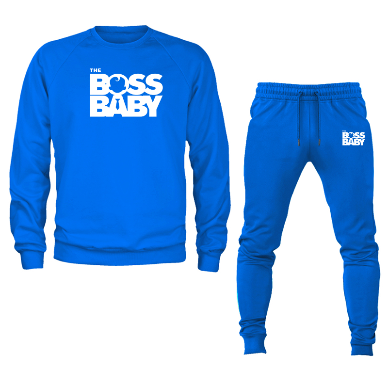 Men's Boss Baby  Crewneck Sweatshirt Joggers Set