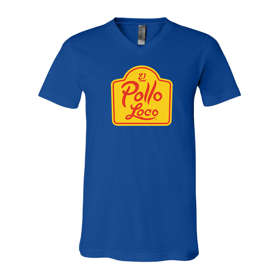 Men's El Pollo Loco BELLA  CANVAS  Jersey V-Neck Tee