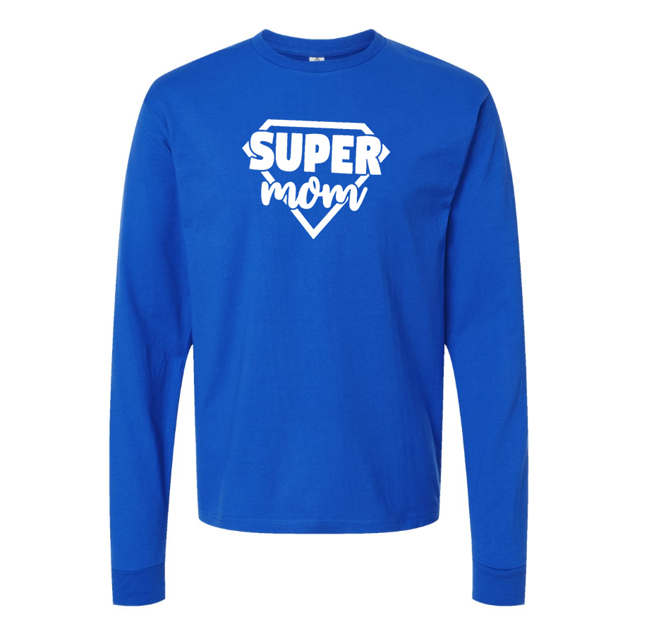 Men's  Super Mom  Long sleeves T-Shirt