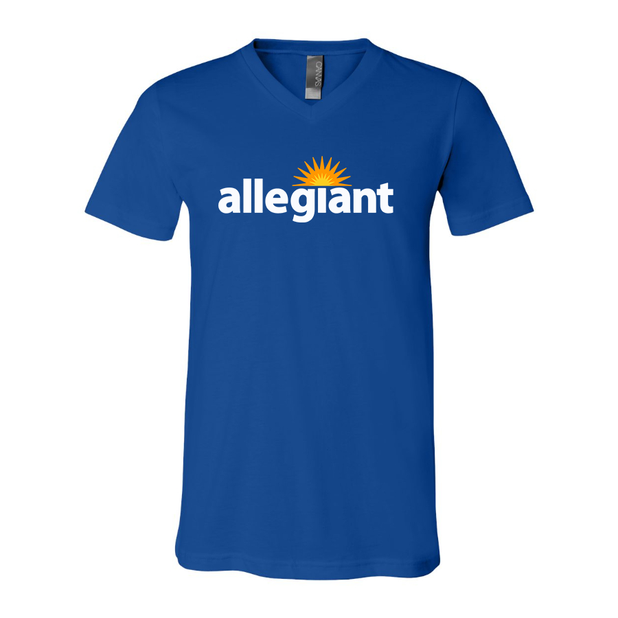 Men's Allegiant Air BELLA  CANVAS  Jersey V-Neck Tee