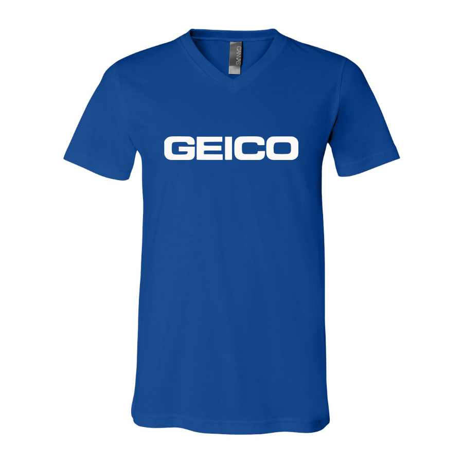 Men's Geico  BELLA  CANVAS  Jersey V-Neck Tee