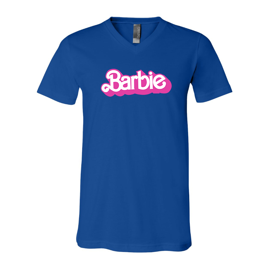 Men's Barbie BELLA  CANVAS  Jersey V-Neck Tee