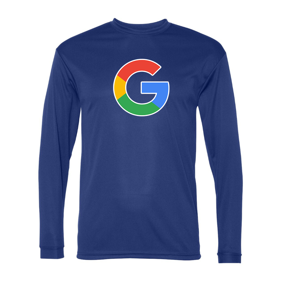 Men's Google Polyester Long Sleeve T-Shirt