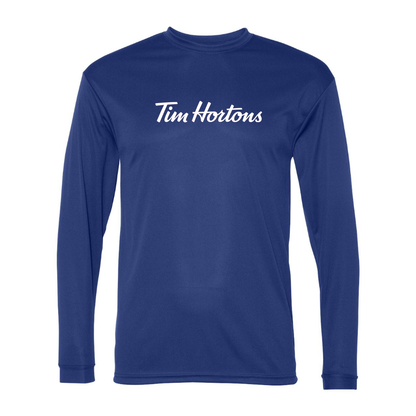 Men's Tim Hortons  Polyester Long Sleeve T-Shirt