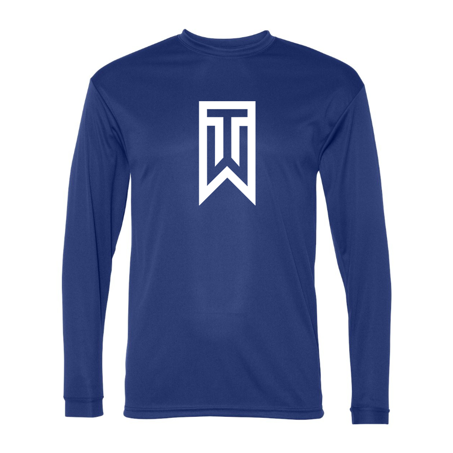 Men's Tiger Woods Polyester Long Sleeve T-Shirt