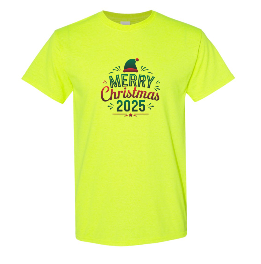 Men's Merry Christmas 2025 Cotton T-shirt