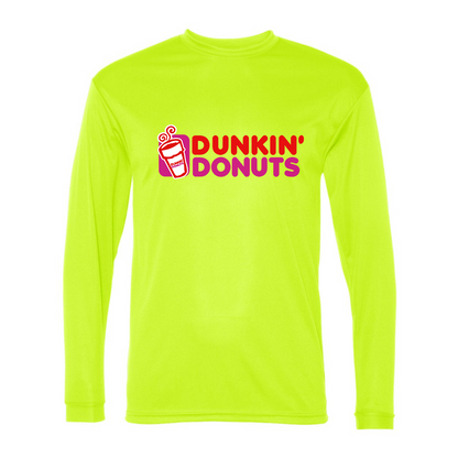 Men's Dunkin Donuts  Polyester Long Sleeve T-Shirt