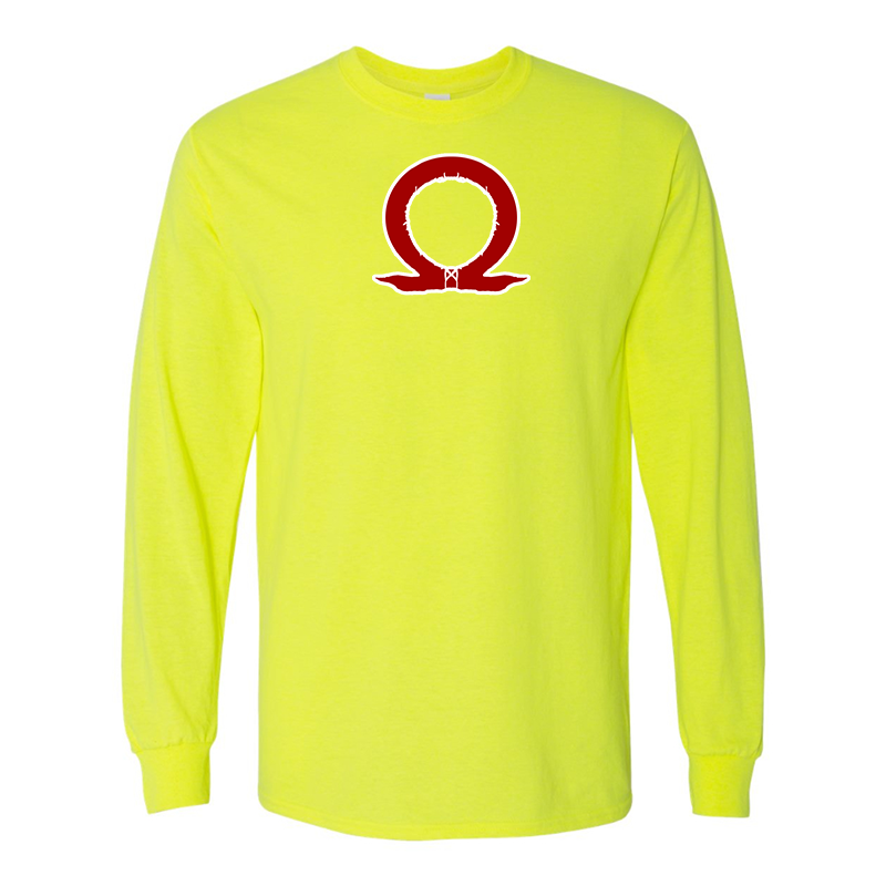Men's God Of War Gildan Heavy Cotton Long Sleeve T-Shirt