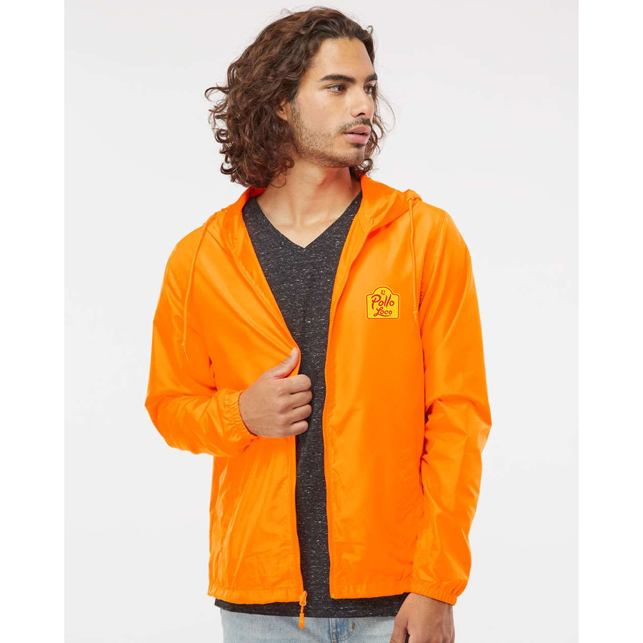 Men's El Pollo Loco  Independent Trading Co Lightweight Windbreaker Full-Zip Jacket