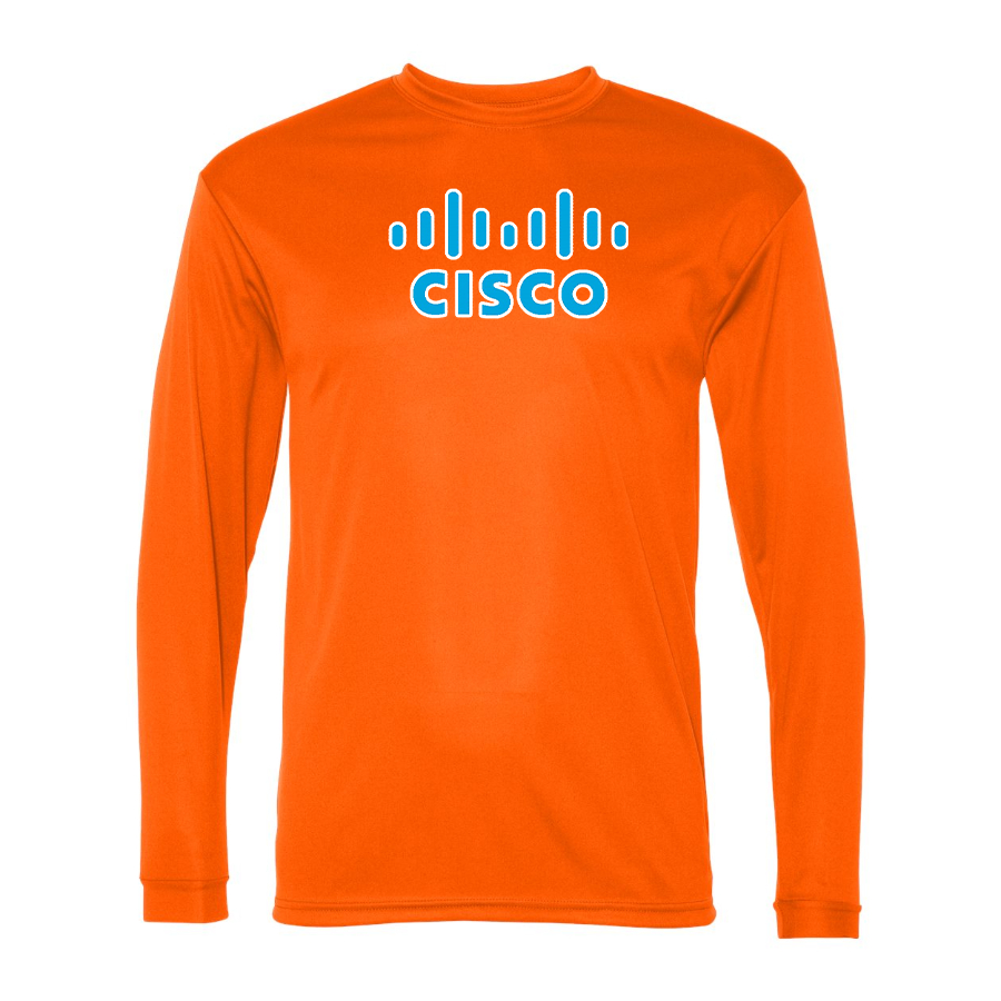 Men's Cisco Polyester Long Sleeve T-Shirt