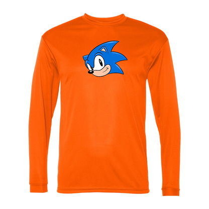 Men's Sonic the Hedgehog Polyester Long Sleeve T-Shirt