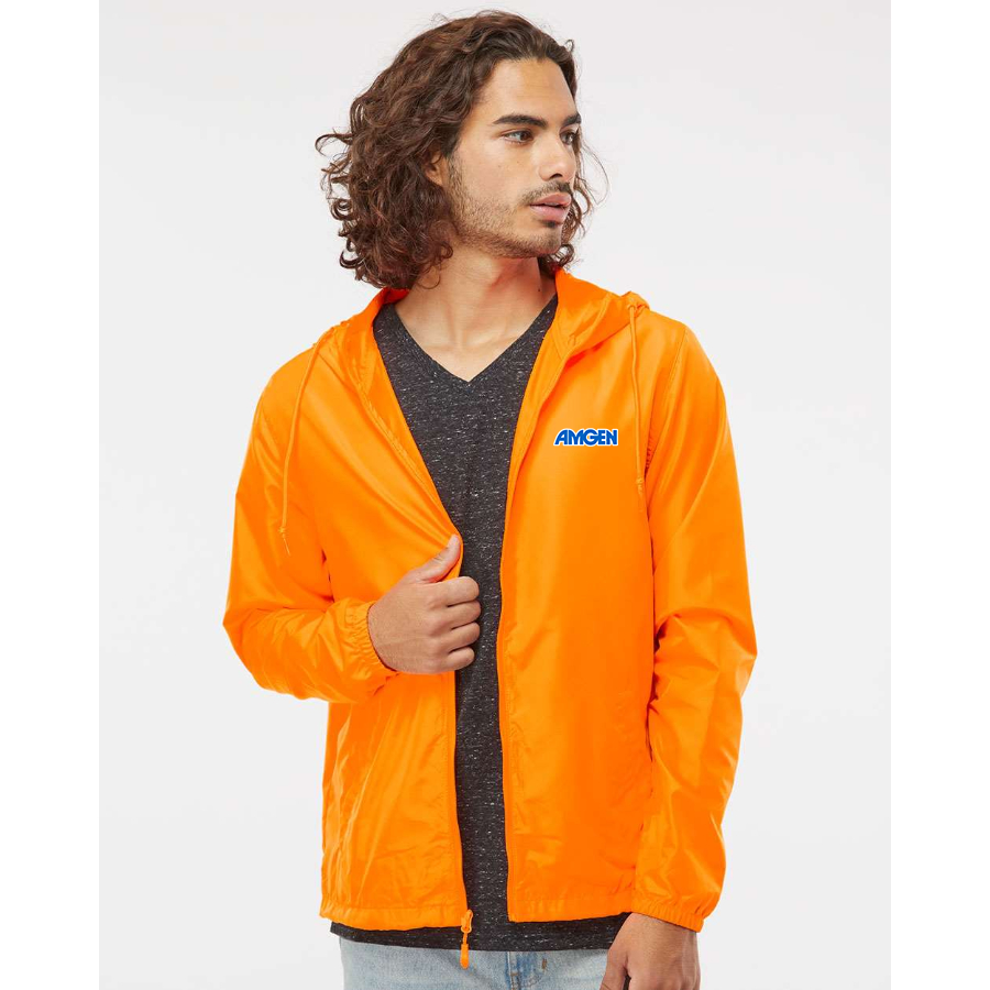 Men's Amgen Independent Trading Co Lightweight Windbreaker Full-Zip Jacket