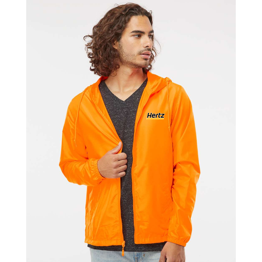 Men's Hertz Independent Trading Co Lightweight Windbreaker Full-Zip Jacket