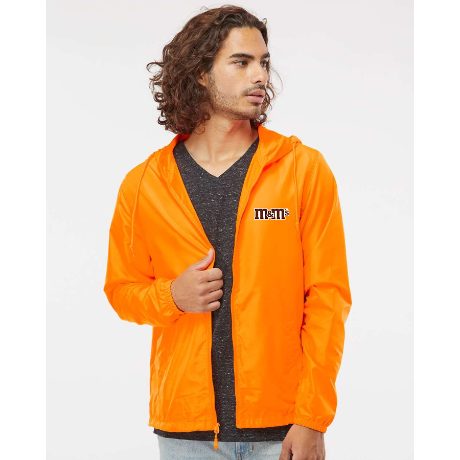 Men's M&M_s Independent Trading Co Lightweight Windbreaker Full-Zip Jacket