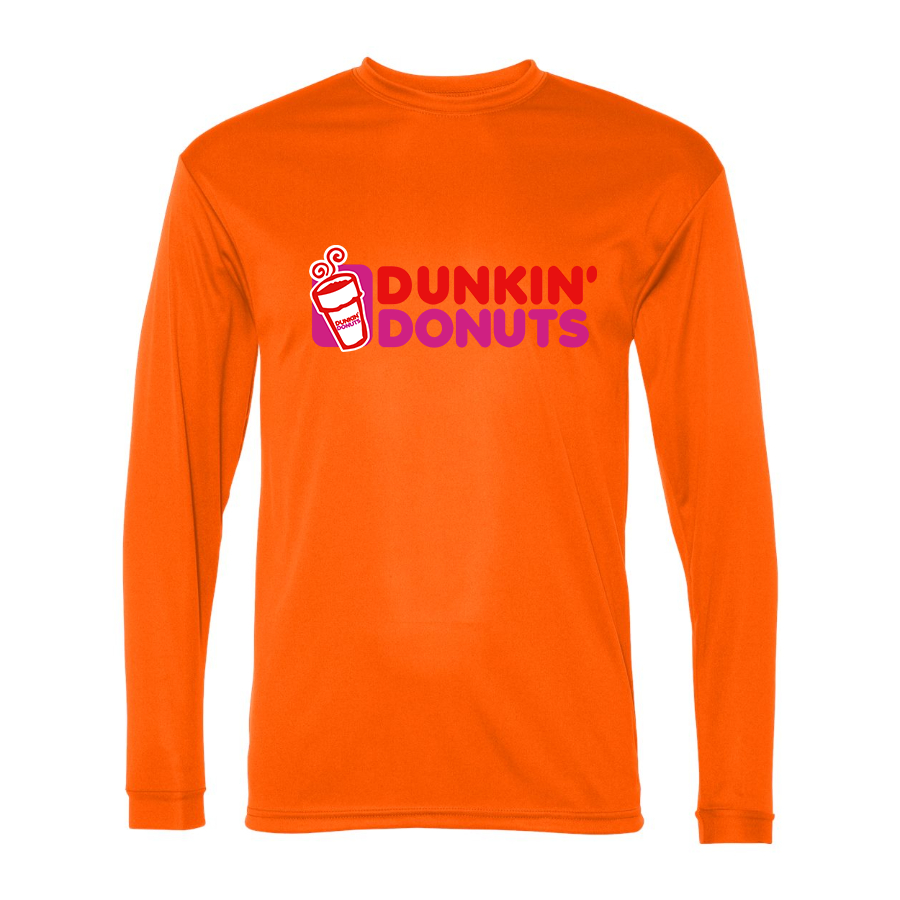 Men's Dunkin Donuts  Polyester Long Sleeve T-Shirt