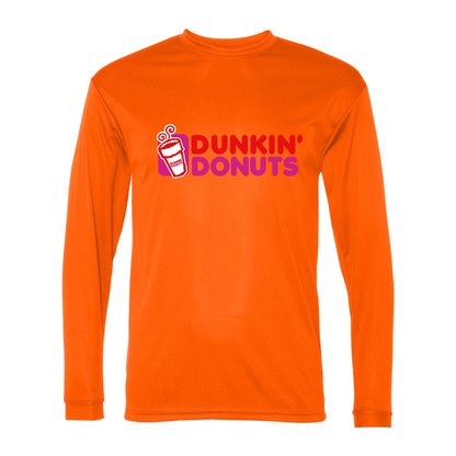 Men's Dunkin Donuts  Polyester Long Sleeve T-Shirt