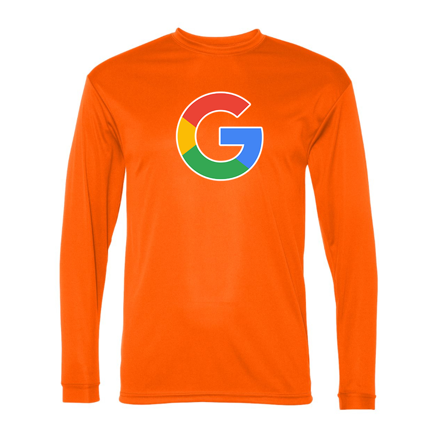 Men's Google Polyester Long Sleeve T-Shirt