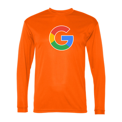 Men's Google Polyester Long Sleeve T-Shirt