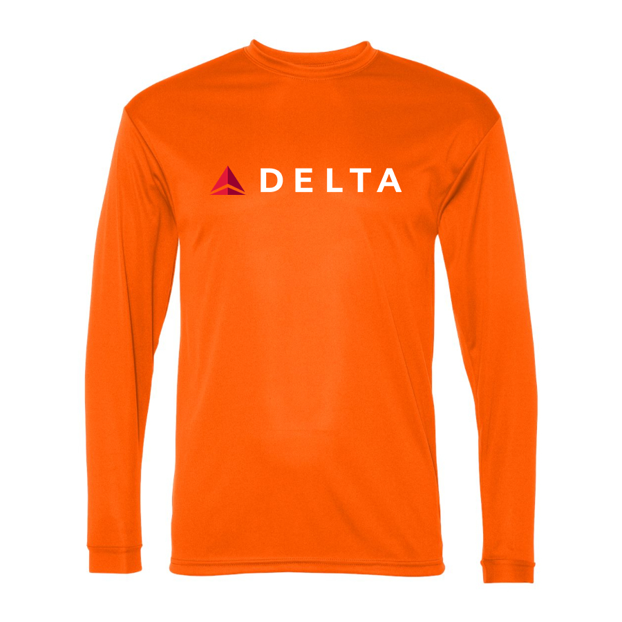 Men's Delta Airlines Polyester Long Sleeve T-Shirt