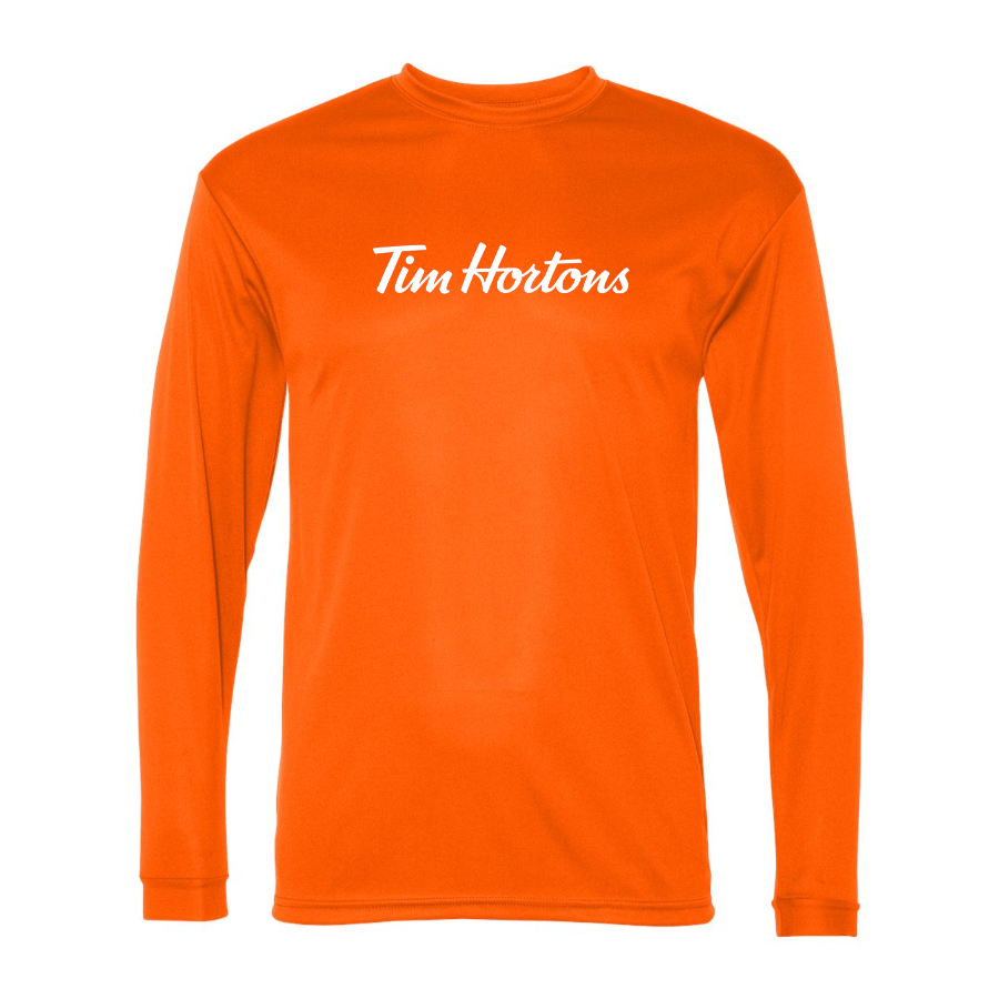 Men's Tim Hortons  Polyester Long Sleeve T-Shirt