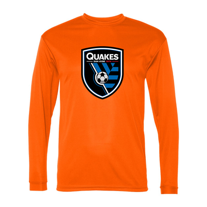 San Joke Earthquakes Sport Performance Long Sleeve T-Shirt