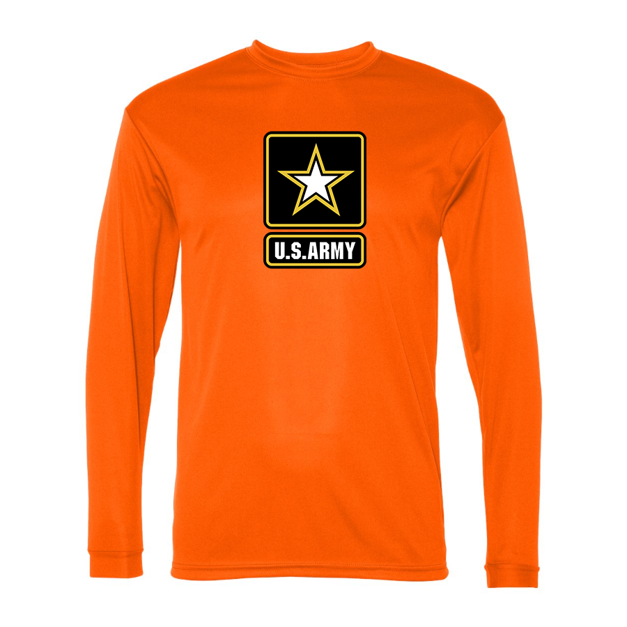 Men's  U.S. ARMY Polyester Long Sleeve T-Shirt