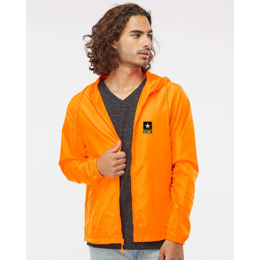 Men's U.S. ARMY Independent Trading Co Lightweight Windbreaker Full-Zip Jacket
