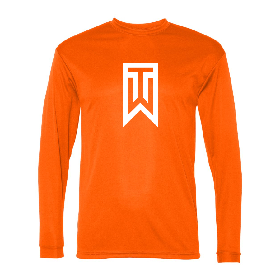 Men's Tiger Woods Polyester Long Sleeve T-Shirt