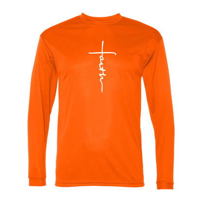 Men's Faith Polyester Long Sleeve T-Shirt