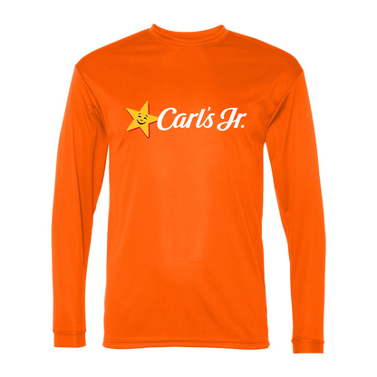 Men's Carl's Jr Polyester Long Sleeve T-Shirt