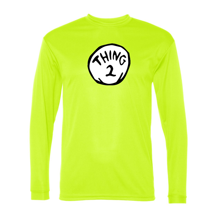 Men's Dr. Suess Thing 2 Polyester Long Sleeve T-Shirt