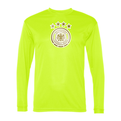 Men's Germany soccer Polyester Long Sleeve T-Shirt