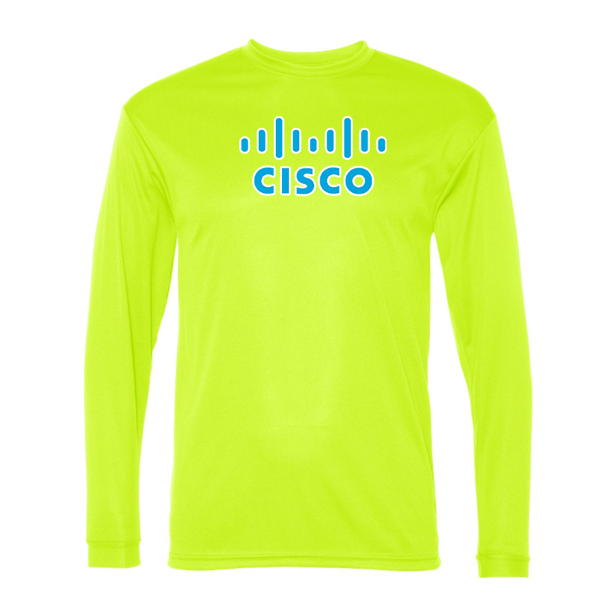 Men's Cisco Polyester Long Sleeve T-Shirt