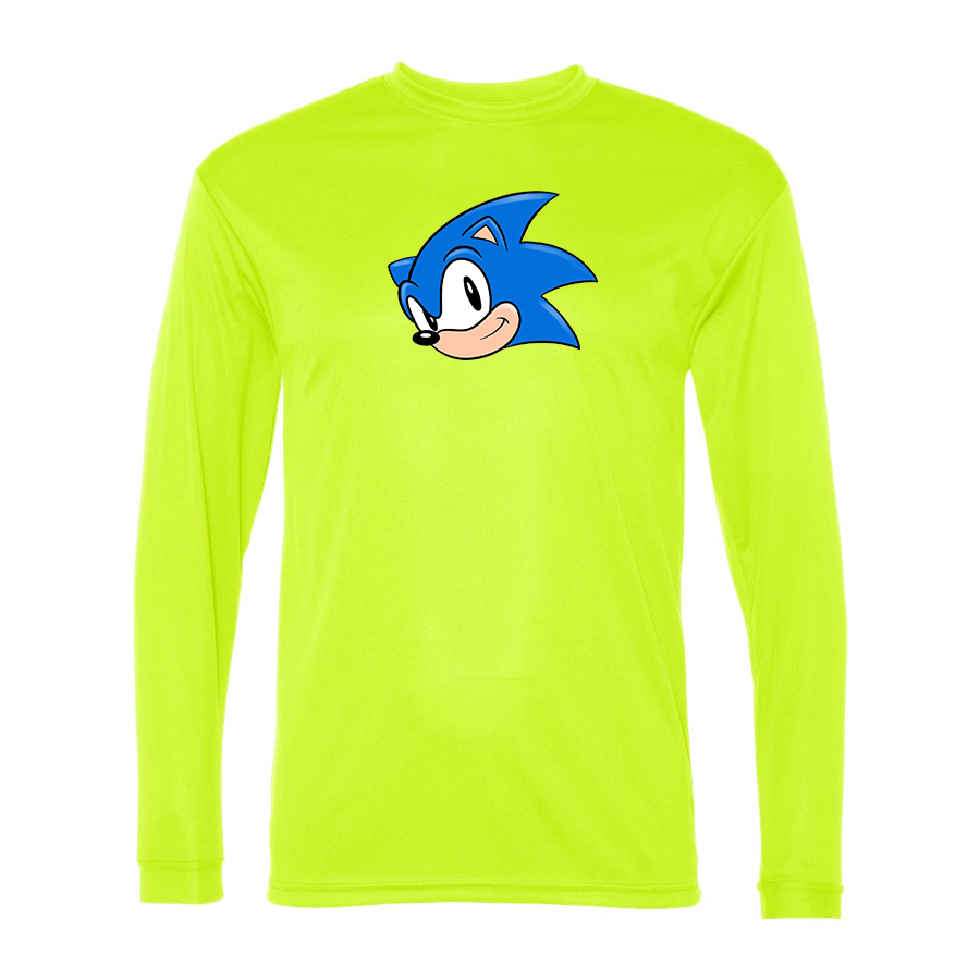 Men's Sonic the Hedgehog Polyester Long Sleeve T-Shirt