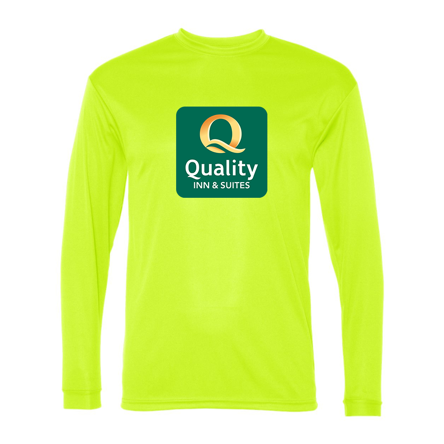 Men's Quality Inn & Suites Polyester Long Sleeve T-Shirt