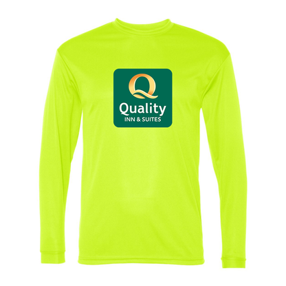 Men's Quality Inn & Suites Polyester Long Sleeve T-Shirt