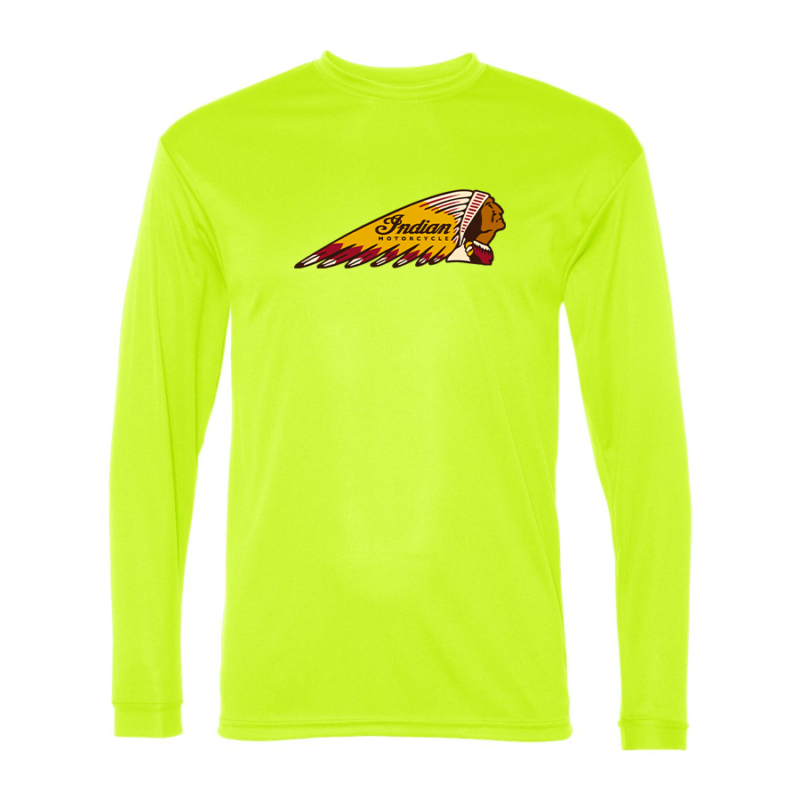 Men's Indian Motorcycle Polyester Long Sleeve T-Shirt