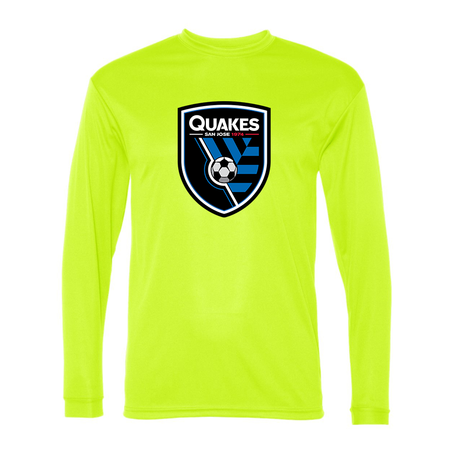 San Joke Earthquakes Sport Performance Long Sleeve T-Shirt