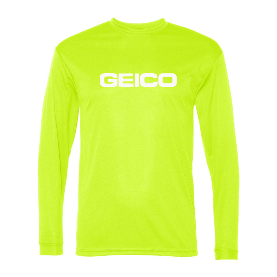 Men's Geico  Polyester Long Sleeve T-Shirt