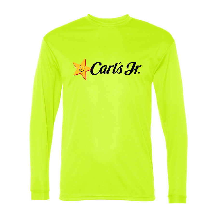 Men's Carl's Jr Polyester Long Sleeve T-Shirt