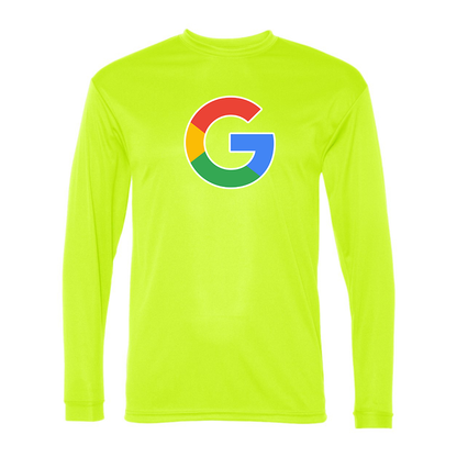 Men's Google Polyester Long Sleeve T-Shirt