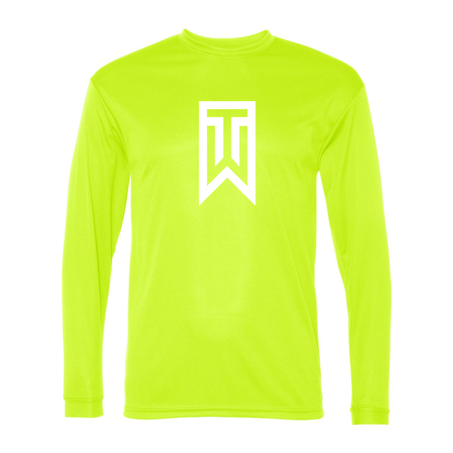Men's Tiger Woods Polyester Long Sleeve T-Shirt