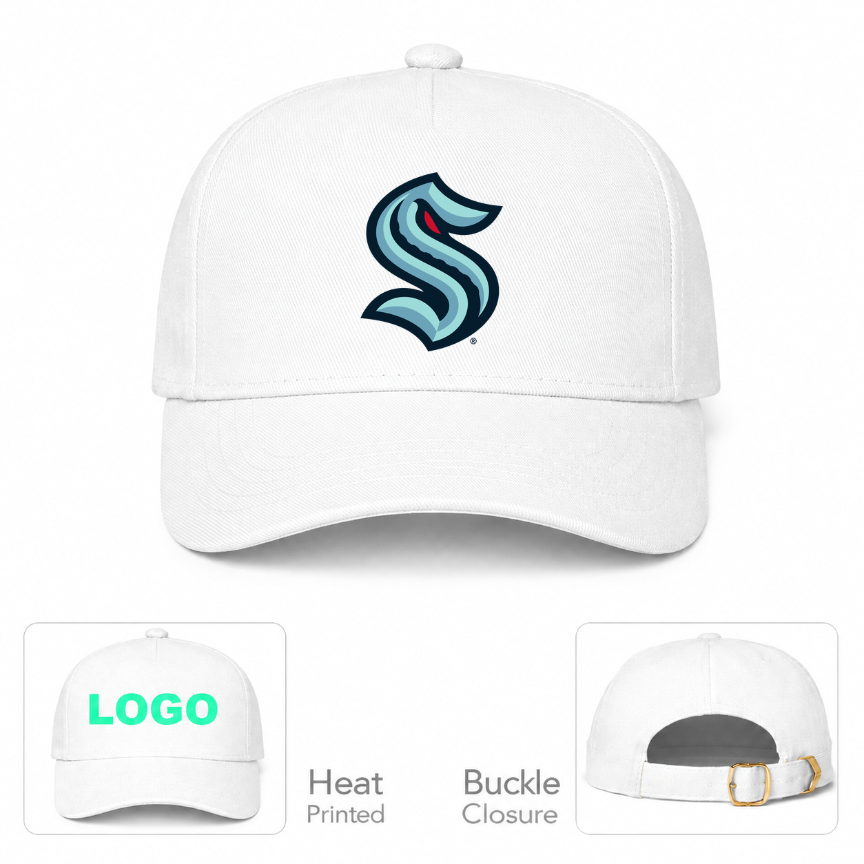 NHL Seattle Kraken Baseball Cap Hat